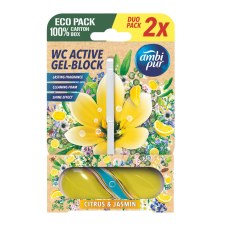 AMBI PUR aktív WC illatosító gél blokk Citrus & Jasmin 2x45g tisztító- és takarítószer, higiénia