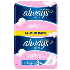 AMBI PUR Always Egészségügyi betét Ultra Night Sensitive 14db intimhigiénia nőknek