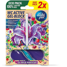 AMBI PUR WC Active blokk vad hibiszkusz 2×45 g tisztító- és takarítószer, higiénia