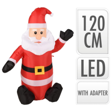 Ambiance LED-es felfújható mikulás 120 cm kültéri izzósor