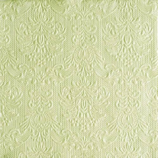 AMBIENTE 14006922 Elegance Green pearl papírszalvéta nagy, 40x40cm,15db-os asztalterítő és szalvéta
