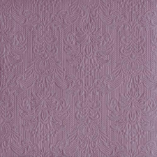 AMBIENTE 14007905 Elegance Pale Lilac papírszalvéta nagy, 40x40cm,15db-os asztalterítő és szalvéta