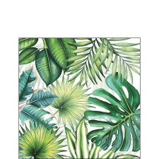 AMBIENTE AMB.12510940 Tropical Leaves papírszalvéta 25x25cm,20db-os asztalterítő és szalvéta