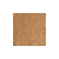 AMBIENTE AMB.13305513 Elegance bronz dombornyomott papírszalvéta 33x33cm,15db-os asztalterítő és szalvéta