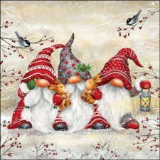 AMBIENTE Ambiente Three dwarfs papírszalvéta 33x33cm, 20db-os papírárú, csomagoló és tárolóeszköz
