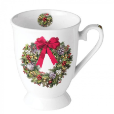 AMBIENTE Bow On Wreath porcelánbögre 0,25L bögrék, csészék