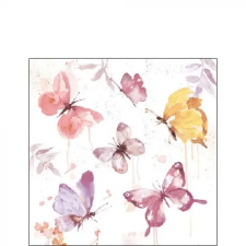 AMBIENTE Butterfly Collection rose papírszalvéta 25x25cm,20db-os konyhai eszköz