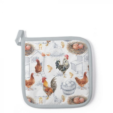 AMBIENTE Chicken Farm edényalátét 20x20cm,100% pamut lakástextília