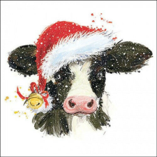 Ambiente Christmas cow bell papírszalvéta 33x33cm, 20db-os papírárú, csomagoló és tárolóeszköz