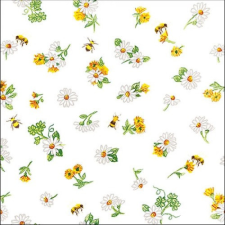 AMBIENTE Daisy all Over papírszalvéta 33x33cm, 20db-os konyhai eszköz