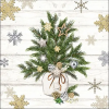 AMBIENTE Decorated Branches papírszalvéta 33x33cm, 20db-os