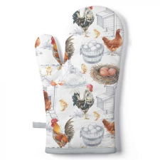 AMBIENTE Edényfogó kesztyű  - 18x30cm - Chicken Farm lakástextília