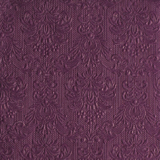 AMBIENTE Elegance aubergine dombornyomott papírszalvéta 40x40cm,15db-os konyhai eszköz