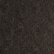 AMBIENTE Elegance black dombornyomott papírszalvéta 40x40cm,15db-os konyhai eszköz