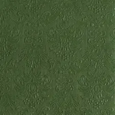 AMBIENTE Elegance dark green papírszalvéta 40x40cm, 15db-os papírárú, csomagoló és tárolóeszköz