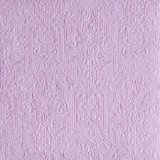 AMBIENTE Elegance light purple dombornyomott papírszalvéta 40x40cm,15db-os konyhai eszköz