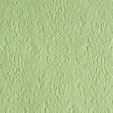 AMBIENTE Elegance pale green dombornyomott papírszalvéta 25x25cm,15db-os konyhai eszköz