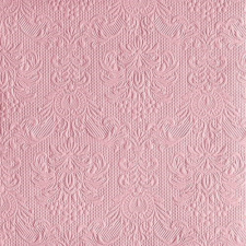 AMBIENTE Elegance Pastel Rose dombornyomott papírszalvéta 40x40cm, 15db-os konyhai eszköz