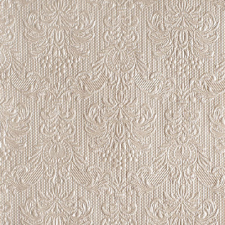 AMBIENTE Elegance pearl taupe dombornyomott papírszalvéta 33x33cm,15db-os konyhai eszköz