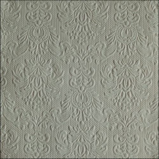AMBIENTE Elegance sage dombornyomott papírszalvéta 40x40cm,15db-os konyhai eszköz
