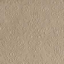 AMBIENTE Elegance taupe dombornyomott papírszalvéta 25x25cm,15db-os konyhai eszköz