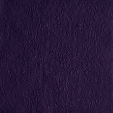AMBIENTE Elegance violet dombornyomott papírszalvéta 40x40cm,15db-os konyhai eszköz