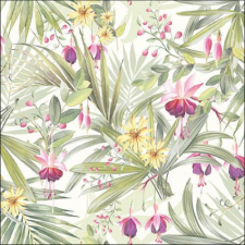 AMBIENTE Exotic Leaves papírszalvéta 33x33cm, 20db-os konyhai eszköz