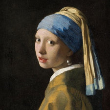 AMBIENTE Girl with The pearl Earring papírszalvéta 33x33cm,20db-os, Vermeer konyhai eszköz