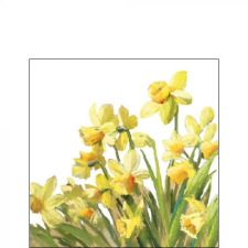 AMBIENTE Golden Daffodils papírszalvéta 25x25cm, 20db-os konyhai eszköz