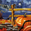 AMBIENTE Jack-o'-Lantern papírszalvéta 33x33cm, 20db-os