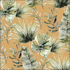 Ambiente Jungle leaves gold papírszalvéta 33x33cm, 20db-os papírárú, csomagoló és tárolóeszköz