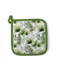 Ambiente Jungle leaves white edényalátét 20x20cm, 100% pamut konyhai eszköz