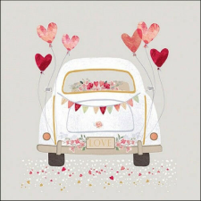 Ambiente Just married grey papírszalvéta 33x33cm, 20db-os papírárú, csomagoló és tárolóeszköz