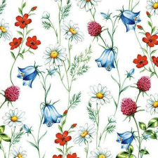  Ambiente Mixed Wild Flowers white papírszalvéta 33x33cm, 20db-os papírárú, csomagoló és tárolóeszköz