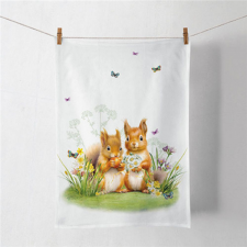 AMBIENTE Pamut konyharuha 50x70cm Little squirrels lakástextília