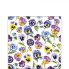 AMBIENTE Pansy all Over papírszalvéta 25x25cm, 20db-os
