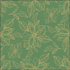  Ambiente Poinsettia outline green papírszalvéta 33x33cm, 20db-os papírárú, csomagoló és tárolóeszköz