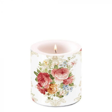 AMBIENTE Sara Cream átvilágítós gyertya 8x7,5cm gyertya