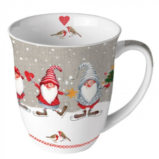AMBIENTE Skating Dwarfs porcelánbögre 0,4L bögrék, csészék