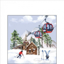 AMBIENTE Ski hut papírszalvéta 25x25cm, 20db-os papírárú, csomagoló és tárolóeszköz
