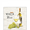 AMBIENTE White wine papírszalvéta 25x25cm,20db-os