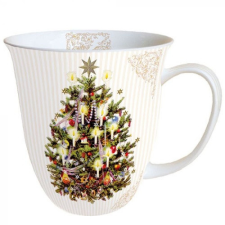 AMBIENTE X-mas Tree porcelánbögre 0,4l bögrék, csészék