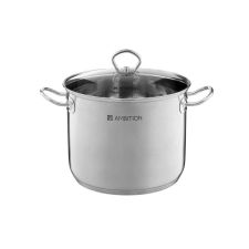 Ambition Acero fazék 36 cm/25 l üveg fedővel edény