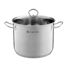 Ambition Acero fazék 40 cm/35 l üveg fedővel edény