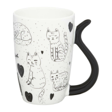 Ambition Black Cat bögre 380 ml cicák bögrék, csészék