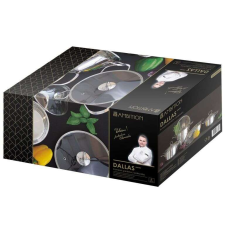 Ambition Dallas Rozsdamentes Acél Edénykészlet - 8 részes edény