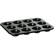 Ambition Lukrecja muffin sütőforma 12 adaghoz fekete sütés és főzés