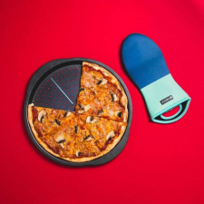 Ambition Lukrecja pizza sütőforma 35,5 cm fekete sütés és főzés
