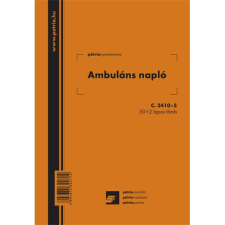  Ambuláns napló 50x2 lapos tömb A/5 álló nyomtatvány