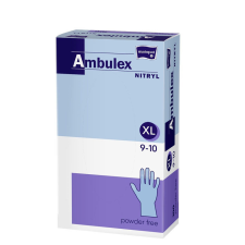 Ambulex Ambulex Nitril egyszerhasználatos kesztyű, púdermentes 100 db/doboz védőkesztyű